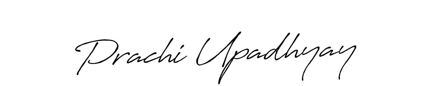 The best way (Antro_Vectra_Bolder) to make a short signature is to pick only two or three words in your name. The name Prachi Upadhyay include a total of six letters. For converting this name. Prachi Upadhyay signature style 7 images and pictures png
