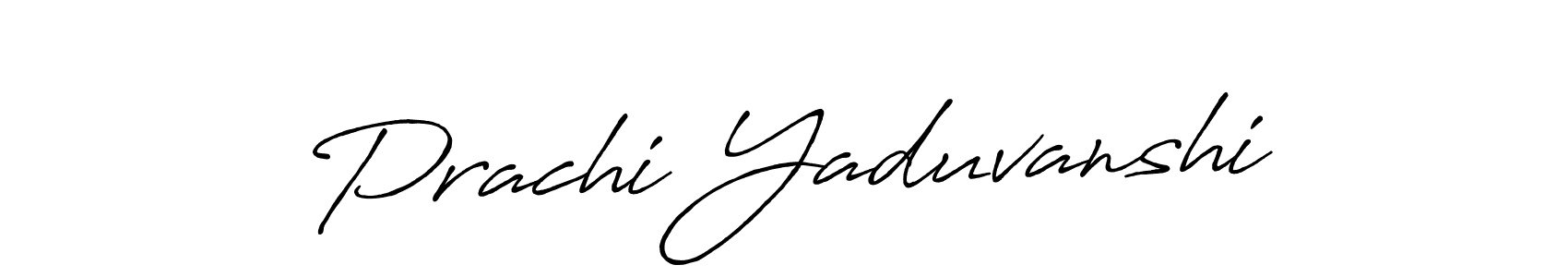 The best way (Antro_Vectra_Bolder) to make a short signature is to pick only two or three words in your name. The name Prachi Yaduvanshi include a total of six letters. For converting this name. Prachi Yaduvanshi signature style 7 images and pictures png