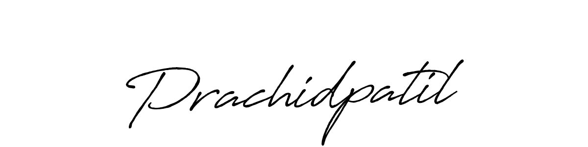 Make a beautiful signature design for name Prachidpatil. With this signature (Antro_Vectra_Bolder) style, you can create a handwritten signature for free. Prachidpatil signature style 7 images and pictures png