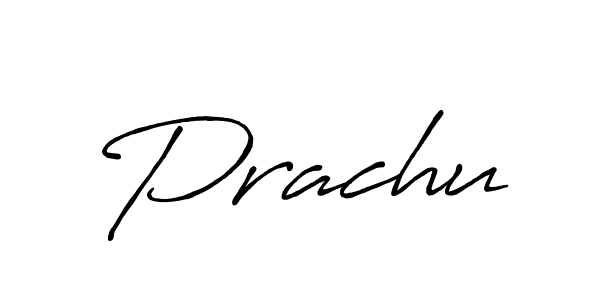 Use a signature maker to create a handwritten signature online. With this signature software, you can design (Antro_Vectra_Bolder) your own signature for name Prachu. Prachu signature style 7 images and pictures png