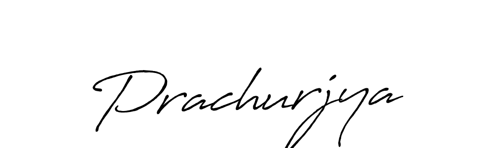 Use a signature maker to create a handwritten signature online. With this signature software, you can design (Antro_Vectra_Bolder) your own signature for name Prachurjya. Prachurjya signature style 7 images and pictures png