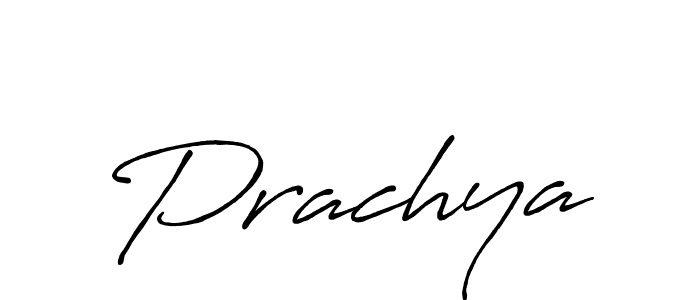 Use a signature maker to create a handwritten signature online. With this signature software, you can design (Antro_Vectra_Bolder) your own signature for name Prachya. Prachya signature style 7 images and pictures png