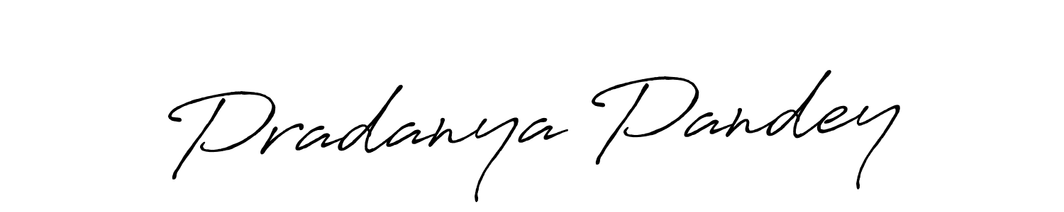 Also we have Pradanya Pandey name is the best signature style. Create professional handwritten signature collection using Antro_Vectra_Bolder autograph style. Pradanya Pandey signature style 7 images and pictures png