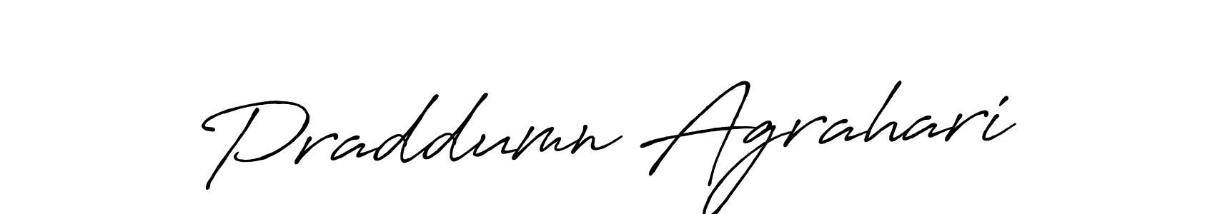 It looks lik you need a new signature style for name Praddumn Agrahari. Design unique handwritten (Antro_Vectra_Bolder) signature with our free signature maker in just a few clicks. Praddumn Agrahari signature style 7 images and pictures png