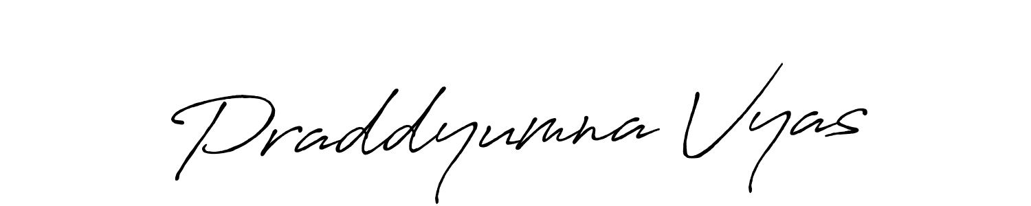 Also we have Praddyumna Vyas name is the best signature style. Create professional handwritten signature collection using Antro_Vectra_Bolder autograph style. Praddyumna Vyas signature style 7 images and pictures png
