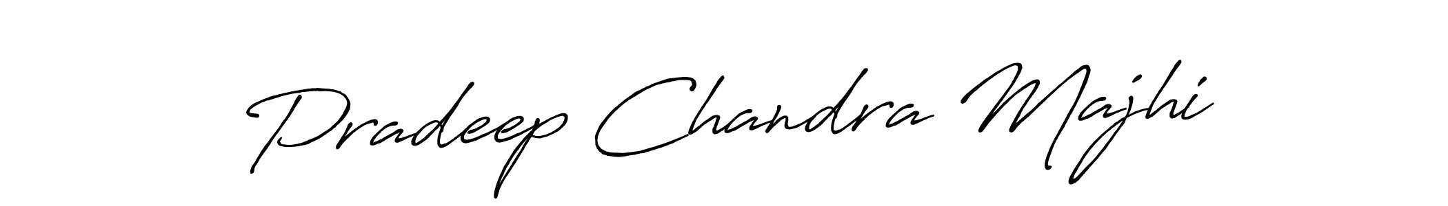 Antro_Vectra_Bolder is a professional signature style that is perfect for those who want to add a touch of class to their signature. It is also a great choice for those who want to make their signature more unique. Get Pradeep Chandra Majhi name to fancy signature for free. Pradeep Chandra Majhi signature style 7 images and pictures png