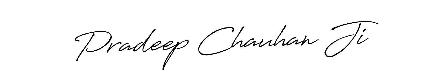 The best way (Antro_Vectra_Bolder) to make a short signature is to pick only two or three words in your name. The name Pradeep Chauhan Ji include a total of six letters. For converting this name. Pradeep Chauhan Ji signature style 7 images and pictures png