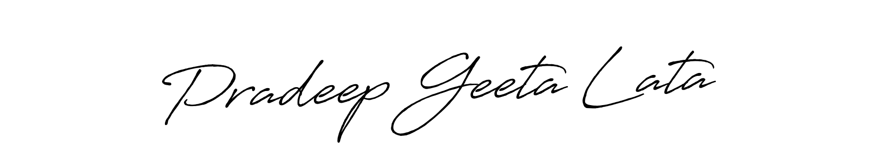 Also You can easily find your signature by using the search form. We will create Pradeep Geeta Lata name handwritten signature images for you free of cost using Antro_Vectra_Bolder sign style. Pradeep Geeta Lata signature style 7 images and pictures png