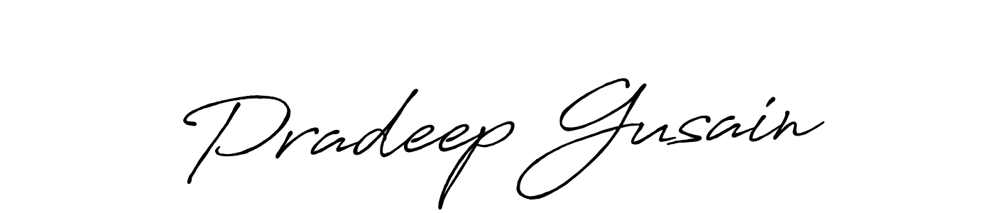 The best way (Antro_Vectra_Bolder) to make a short signature is to pick only two or three words in your name. The name Pradeep Gusain include a total of six letters. For converting this name. Pradeep Gusain signature style 7 images and pictures png