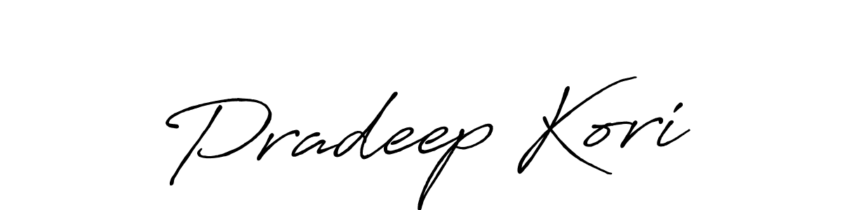 Make a short Pradeep Kori signature style. Manage your documents anywhere anytime using Antro_Vectra_Bolder. Create and add eSignatures, submit forms, share and send files easily. Pradeep Kori signature style 7 images and pictures png