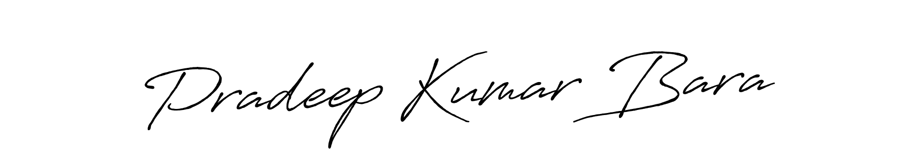 Make a beautiful signature design for name Pradeep Kumar Bara. With this signature (Antro_Vectra_Bolder) style, you can create a handwritten signature for free. Pradeep Kumar Bara signature style 7 images and pictures png