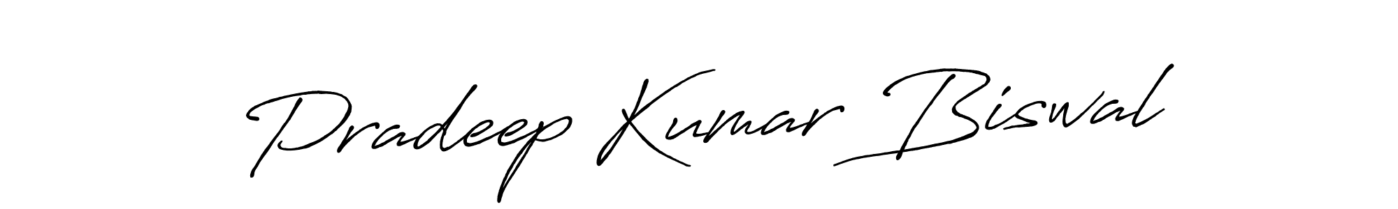 How to make Pradeep Kumar Biswal signature? Antro_Vectra_Bolder is a professional autograph style. Create handwritten signature for Pradeep Kumar Biswal name. Pradeep Kumar Biswal signature style 7 images and pictures png