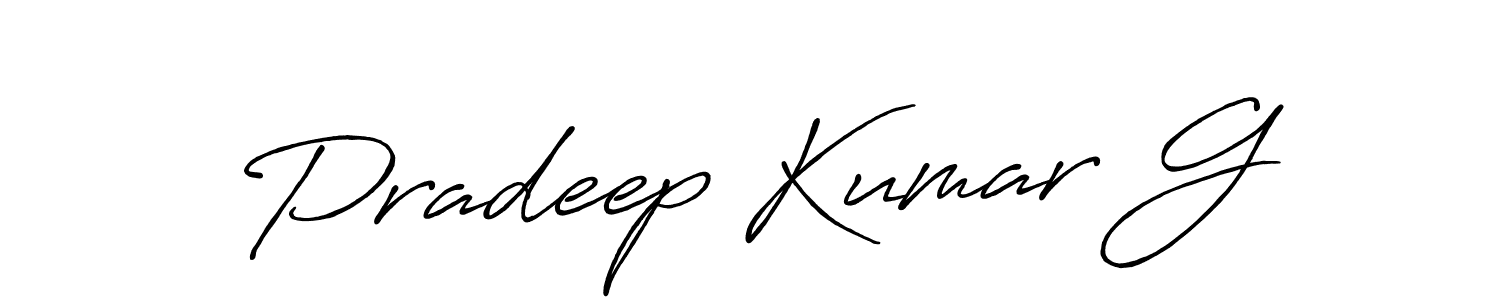 This is the best signature style for the Pradeep Kumar G name. Also you like these signature font (Antro_Vectra_Bolder). Mix name signature. Pradeep Kumar G signature style 7 images and pictures png