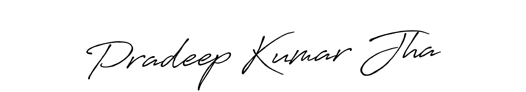 Pradeep Kumar Jha stylish signature style. Best Handwritten Sign (Antro_Vectra_Bolder) for my name. Handwritten Signature Collection Ideas for my name Pradeep Kumar Jha. Pradeep Kumar Jha signature style 7 images and pictures png