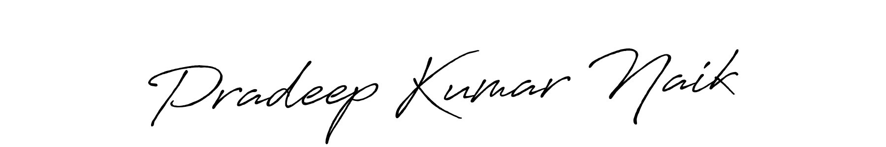 Use a signature maker to create a handwritten signature online. With this signature software, you can design (Antro_Vectra_Bolder) your own signature for name Pradeep Kumar Naik. Pradeep Kumar Naik signature style 7 images and pictures png