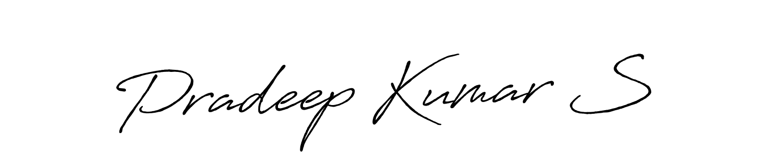 Similarly Antro_Vectra_Bolder is the best handwritten signature design. Signature creator online .You can use it as an online autograph creator for name Pradeep Kumar S. Pradeep Kumar S signature style 7 images and pictures png