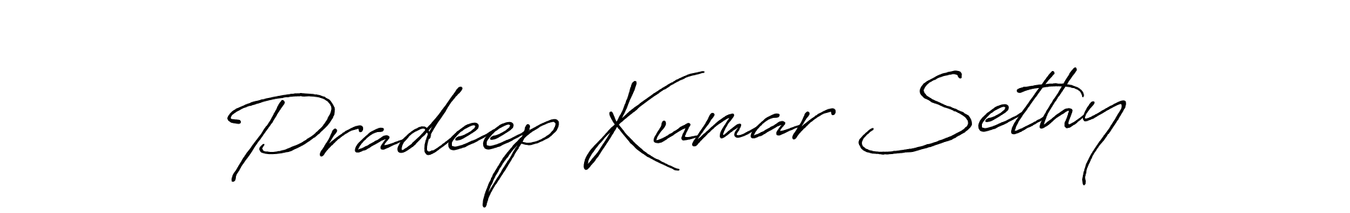 Make a short Pradeep Kumar Sethy signature style. Manage your documents anywhere anytime using Antro_Vectra_Bolder. Create and add eSignatures, submit forms, share and send files easily. Pradeep Kumar Sethy signature style 7 images and pictures png