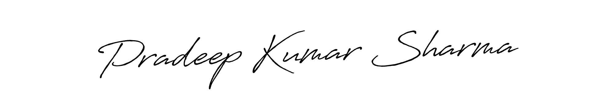 Design your own signature with our free online signature maker. With this signature software, you can create a handwritten (Antro_Vectra_Bolder) signature for name Pradeep Kumar Sharma. Pradeep Kumar Sharma signature style 7 images and pictures png