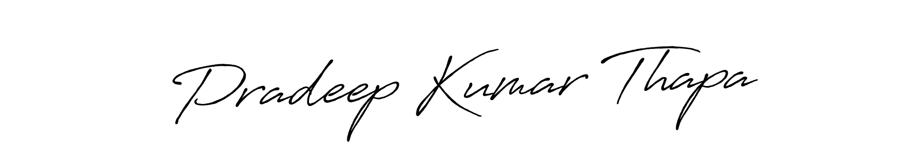 Make a beautiful signature design for name Pradeep Kumar Thapa. Use this online signature maker to create a handwritten signature for free. Pradeep Kumar Thapa signature style 7 images and pictures png