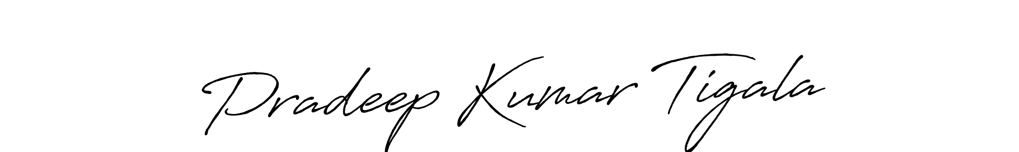 It looks lik you need a new signature style for name Pradeep Kumar Tigala. Design unique handwritten (Antro_Vectra_Bolder) signature with our free signature maker in just a few clicks. Pradeep Kumar Tigala signature style 7 images and pictures png