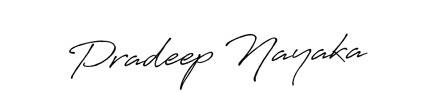 How to make Pradeep Nayaka name signature. Use Antro_Vectra_Bolder style for creating short signs online. This is the latest handwritten sign. Pradeep Nayaka signature style 7 images and pictures png