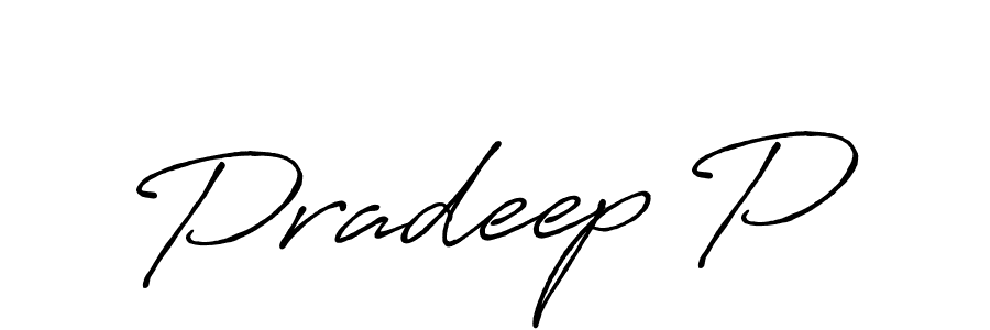 Make a beautiful signature design for name Pradeep P. Use this online signature maker to create a handwritten signature for free. Pradeep P signature style 7 images and pictures png