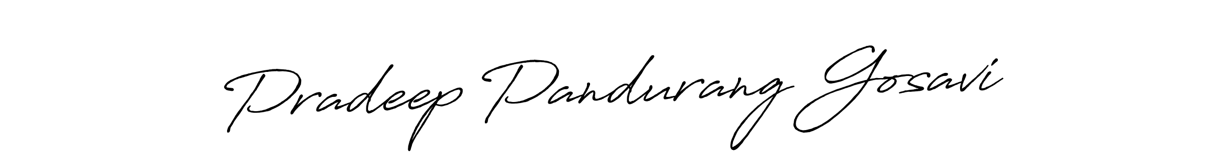 Make a beautiful signature design for name Pradeep Pandurang Gosavi. Use this online signature maker to create a handwritten signature for free. Pradeep Pandurang Gosavi signature style 7 images and pictures png