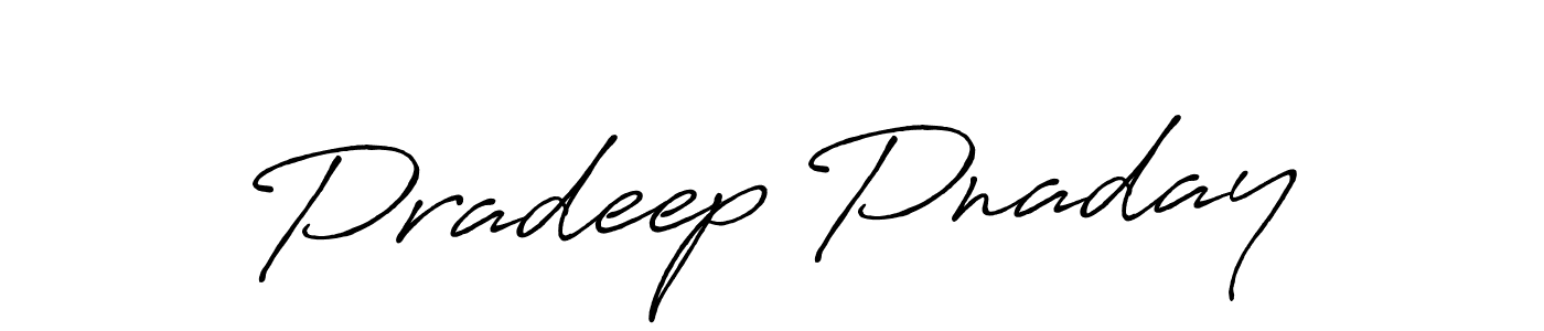 Design your own signature with our free online signature maker. With this signature software, you can create a handwritten (Antro_Vectra_Bolder) signature for name Pradeep Pnaday. Pradeep Pnaday signature style 7 images and pictures png