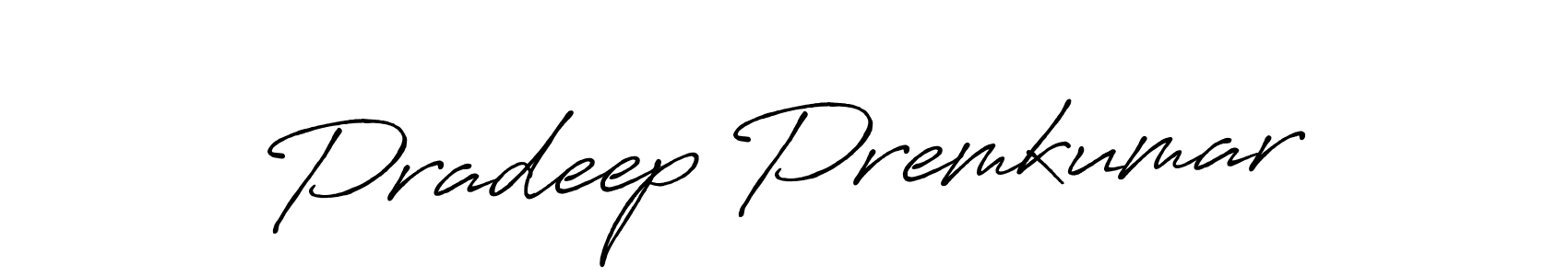 Pradeep Premkumar stylish signature style. Best Handwritten Sign (Antro_Vectra_Bolder) for my name. Handwritten Signature Collection Ideas for my name Pradeep Premkumar. Pradeep Premkumar signature style 7 images and pictures png