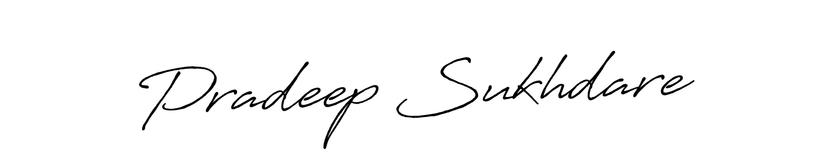 Use a signature maker to create a handwritten signature online. With this signature software, you can design (Antro_Vectra_Bolder) your own signature for name Pradeep Sukhdare. Pradeep Sukhdare signature style 7 images and pictures png