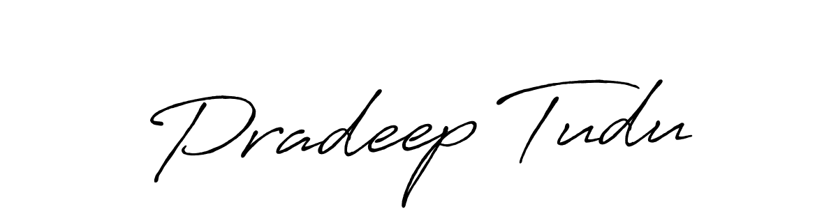 Make a beautiful signature design for name Pradeep Tudu. Use this online signature maker to create a handwritten signature for free. Pradeep Tudu signature style 7 images and pictures png