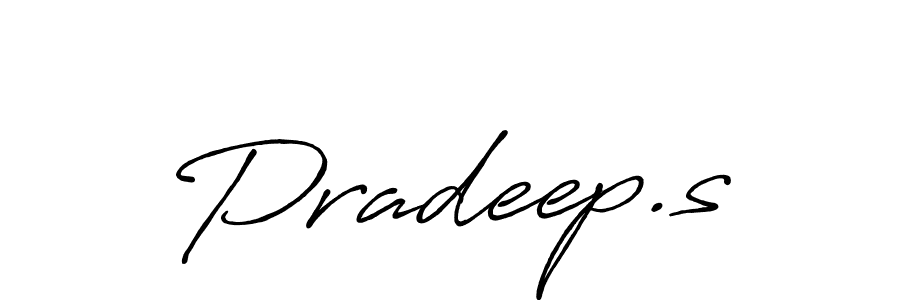 Pradeep.s stylish signature style. Best Handwritten Sign (Antro_Vectra_Bolder) for my name. Handwritten Signature Collection Ideas for my name Pradeep.s. Pradeep.s signature style 7 images and pictures png