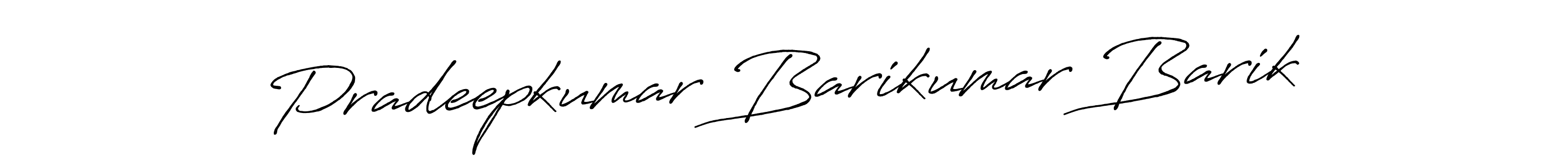 Make a beautiful signature design for name Pradeepkumar Barikumar Barik. With this signature (Antro_Vectra_Bolder) style, you can create a handwritten signature for free. Pradeepkumar Barikumar Barik signature style 7 images and pictures png