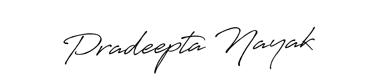 Use a signature maker to create a handwritten signature online. With this signature software, you can design (Antro_Vectra_Bolder) your own signature for name Pradeepta Nayak. Pradeepta Nayak signature style 7 images and pictures png