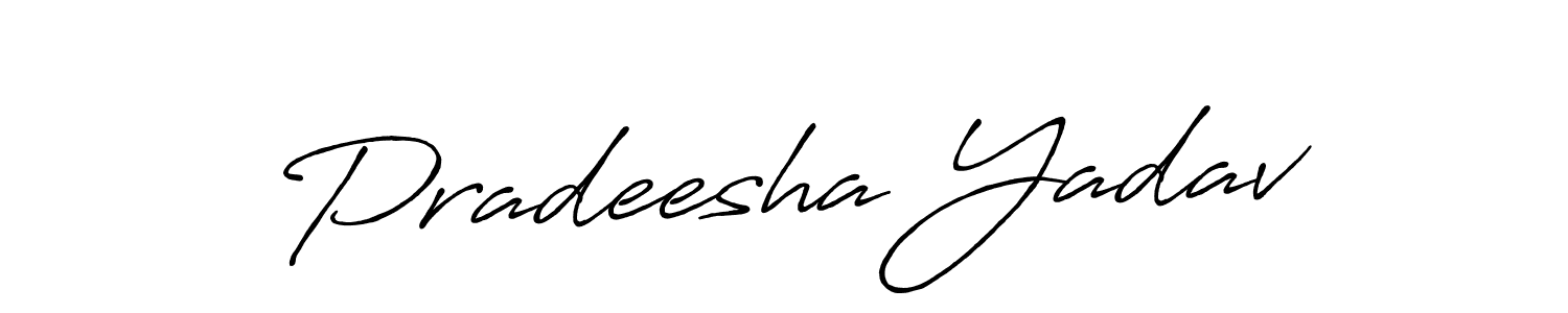 Once you've used our free online signature maker to create your best signature Antro_Vectra_Bolder style, it's time to enjoy all of the benefits that Pradeesha Yadav name signing documents. Pradeesha Yadav signature style 7 images and pictures png