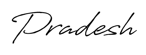 Express your personality with a custom Pradesh signature crafted with Antro_Vectra_Bolder typography. Free transparent PNG download available. Pradesh signature style 7 images and pictures png