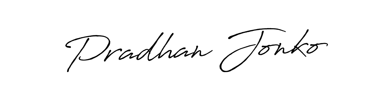 You can use this online signature creator to create a handwritten signature for the name Pradhan Jonko. This is the best online autograph maker. Pradhan Jonko signature style 7 images and pictures png