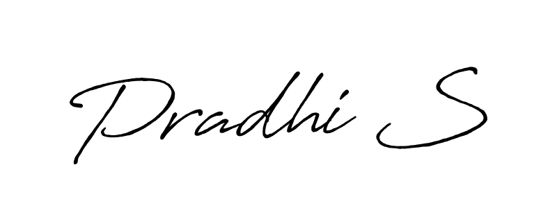 It looks lik you need a new signature style for name Pradhi S. Design unique handwritten (Antro_Vectra_Bolder) signature with our free signature maker in just a few clicks. Pradhi S signature style 7 images and pictures png