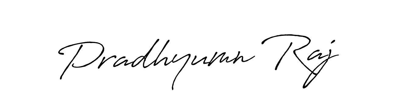 Use a signature maker to create a handwritten signature online. With this signature software, you can design (Antro_Vectra_Bolder) your own signature for name Pradhyumn Raj. Pradhyumn Raj signature style 7 images and pictures png