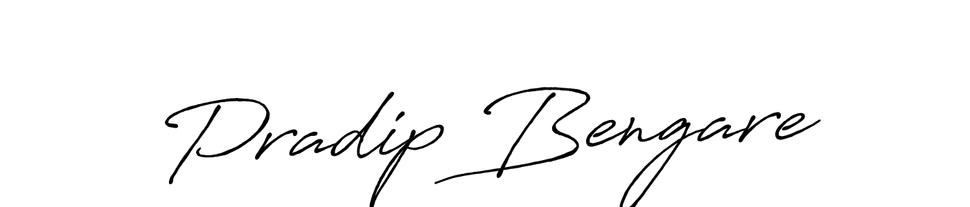 Make a short Pradip Bengare signature style. Manage your documents anywhere anytime using Antro_Vectra_Bolder. Create and add eSignatures, submit forms, share and send files easily. Pradip Bengare signature style 7 images and pictures png