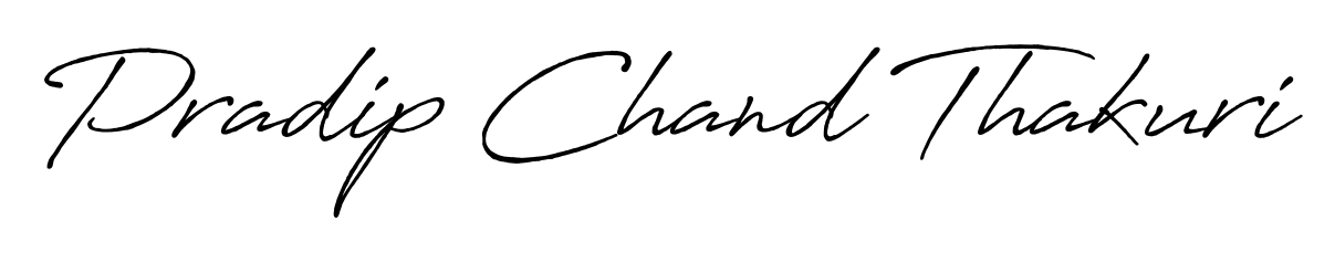 The Antro_Vectra_Bolder font gives name Pradip Chand Thakuri a signature that looks effortless yet distinguished. Download high-res PNG instantly. Pradip Chand Thakuri signature style 7 images and pictures png
