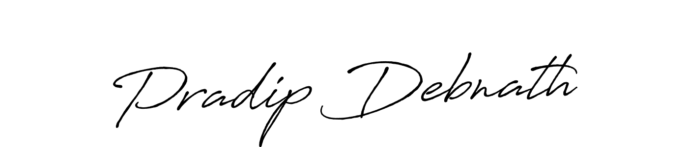 Design your own signature with our free online signature maker. With this signature software, you can create a handwritten (Antro_Vectra_Bolder) signature for name Pradip Debnath. Pradip Debnath signature style 7 images and pictures png