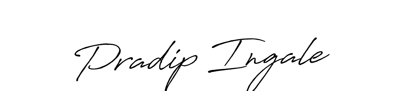 How to make Pradip Ingale signature? Antro_Vectra_Bolder is a professional autograph style. Create handwritten signature for Pradip Ingale name. Pradip Ingale signature style 7 images and pictures png