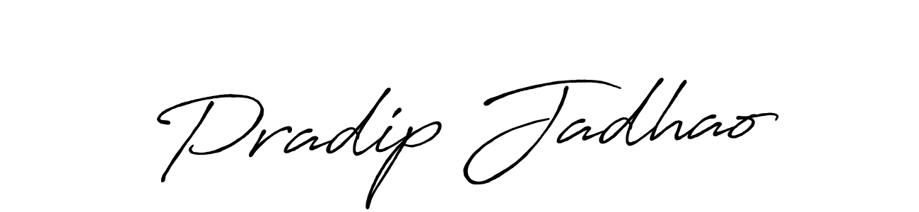 How to make Pradip Jadhao signature? Antro_Vectra_Bolder is a professional autograph style. Create handwritten signature for Pradip Jadhao name. Pradip Jadhao signature style 7 images and pictures png