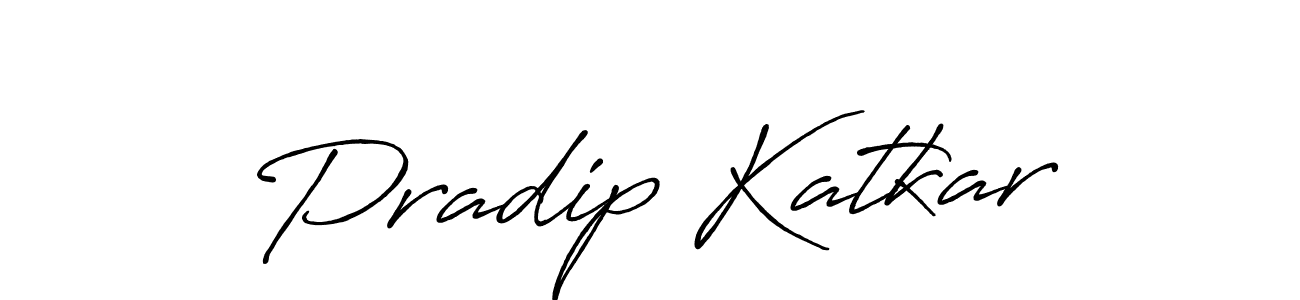 Pradip Katkar stylish signature style. Best Handwritten Sign (Antro_Vectra_Bolder) for my name. Handwritten Signature Collection Ideas for my name Pradip Katkar. Pradip Katkar signature style 7 images and pictures png