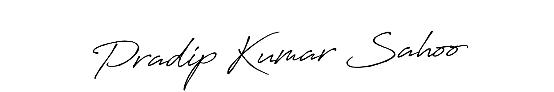 Make a beautiful signature design for name Pradip Kumar Sahoo. With this signature (Antro_Vectra_Bolder) style, you can create a handwritten signature for free. Pradip Kumar Sahoo signature style 7 images and pictures png