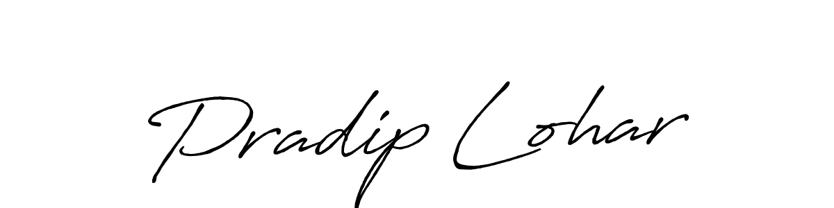 Antro_Vectra_Bolder is a professional signature style that is perfect for those who want to add a touch of class to their signature. It is also a great choice for those who want to make their signature more unique. Get Pradip Lohar name to fancy signature for free. Pradip Lohar signature style 7 images and pictures png