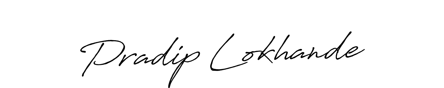 Make a short Pradip Lokhande signature style. Manage your documents anywhere anytime using Antro_Vectra_Bolder. Create and add eSignatures, submit forms, share and send files easily. Pradip Lokhande signature style 7 images and pictures png