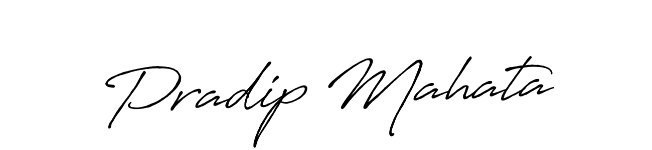 Also You can easily find your signature by using the search form. We will create Pradip Mahata name handwritten signature images for you free of cost using Antro_Vectra_Bolder sign style. Pradip Mahata signature style 7 images and pictures png