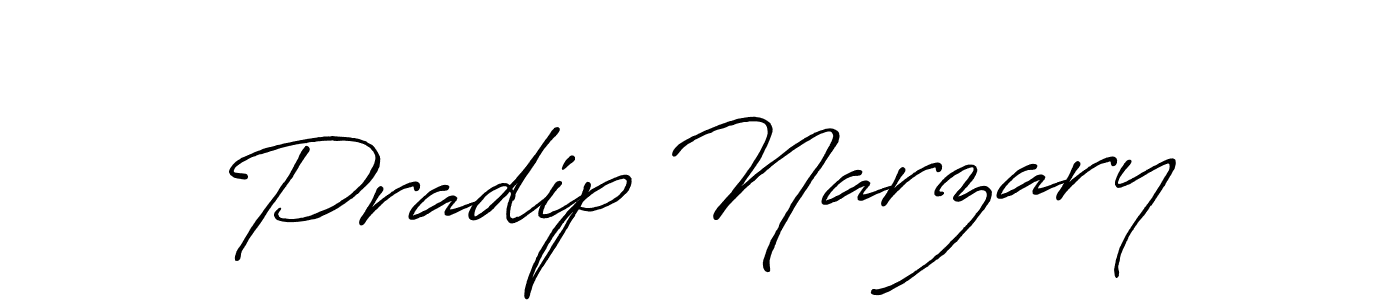 Design your own signature with our free online signature maker. With this signature software, you can create a handwritten (Antro_Vectra_Bolder) signature for name Pradip Narzary. Pradip Narzary signature style 7 images and pictures png